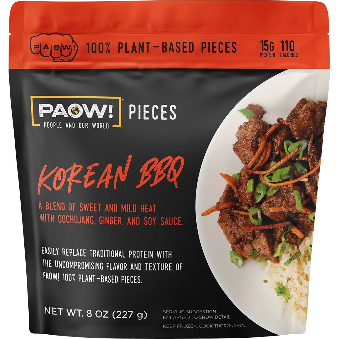 PAOW! 15g Protein Korean BBQ Plant-Based Pieces, 8 oz | Central Market ...