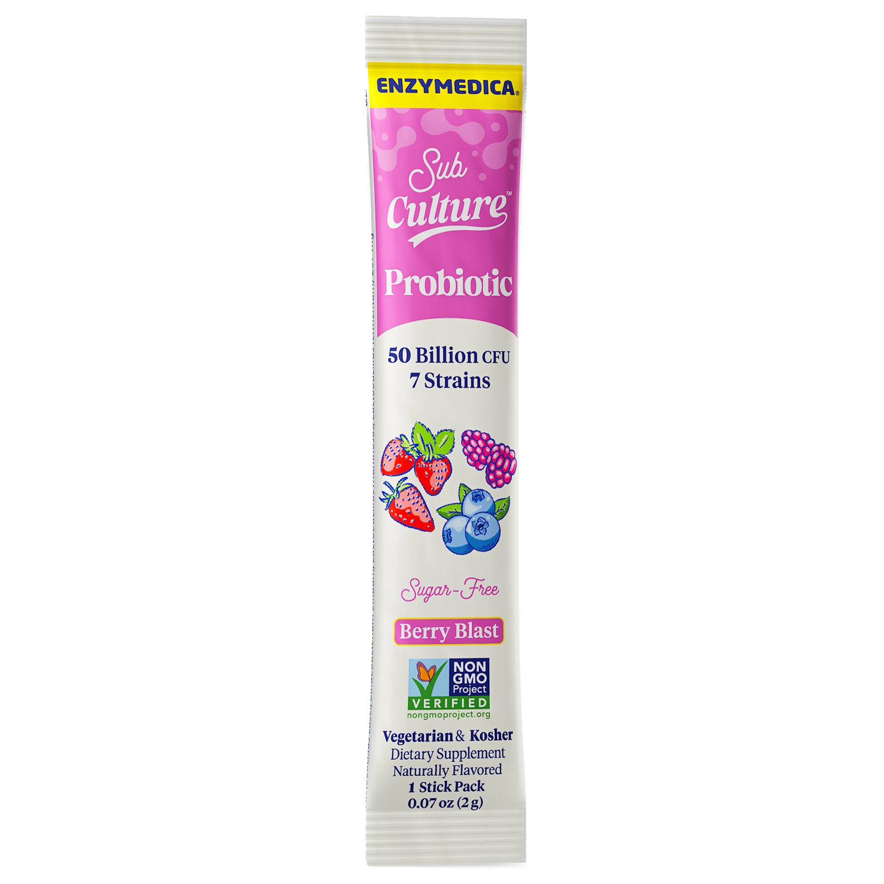 Enzymedica SubCulture Probiotic Single Serve Stick - Peach