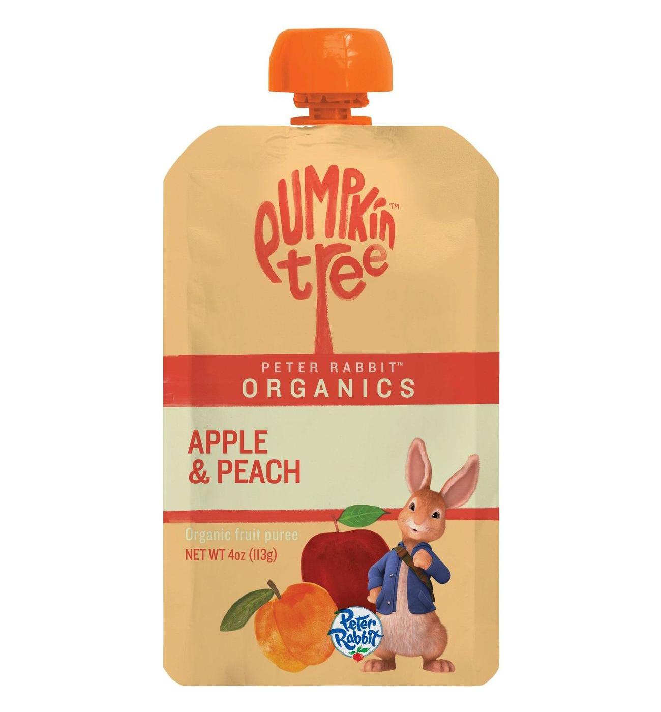 Pumpkin Tree Organics Baby Food Pouch - Apple & Peach; image 1 of 2