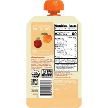 Pumpkin Tree Organics Baby Food Pouch - Apple & Peach, 4 oz