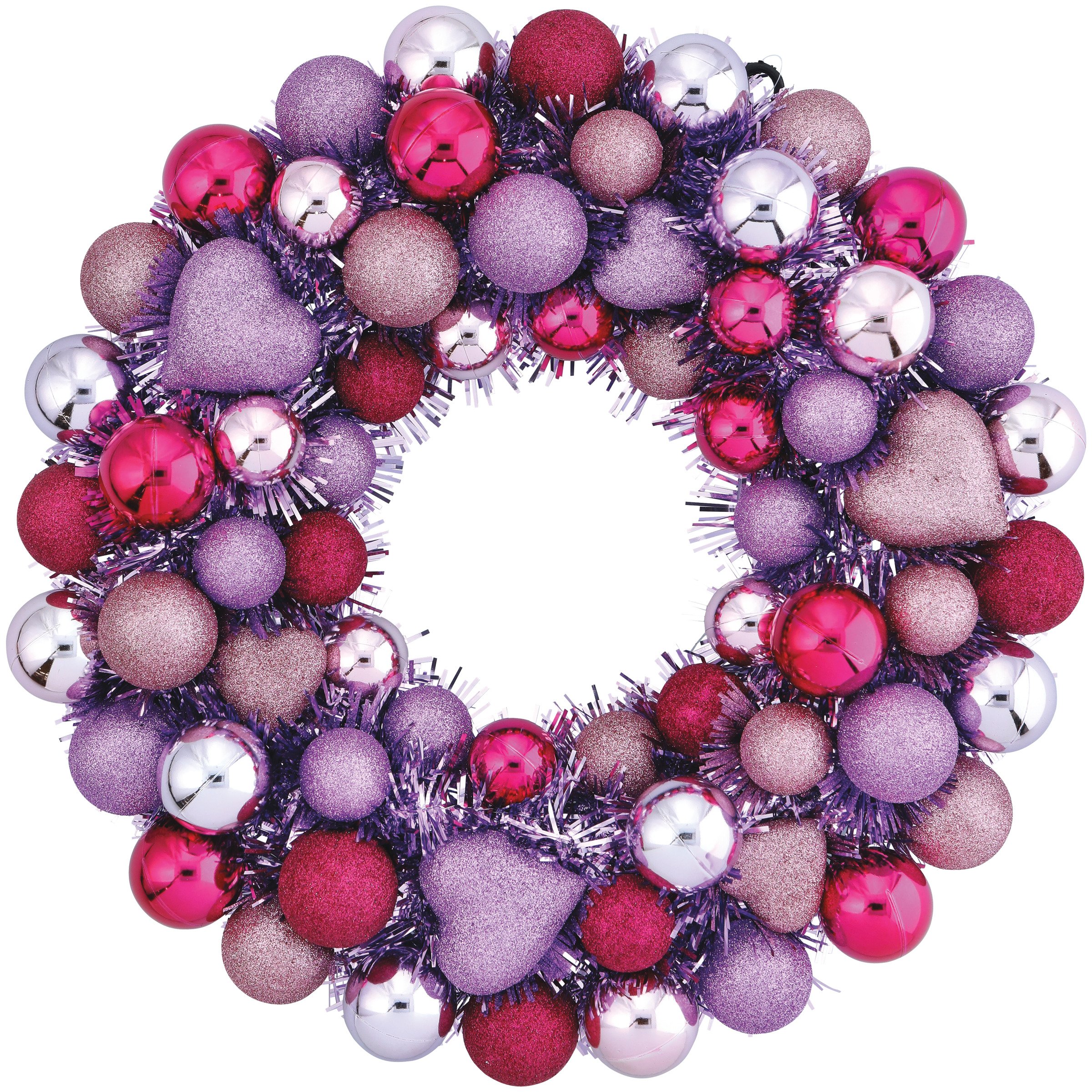 FC Young & Co Valentine Tinsel Wreath - Shop Party decor at H-E-B