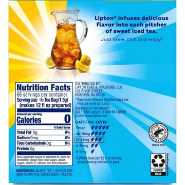 Lipton Family Size Sweet Tea Bags, 22 ct