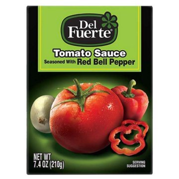 Del Fuerte Tomato Sauce Seasoned with Red Bell Pepper, 7.4 oz