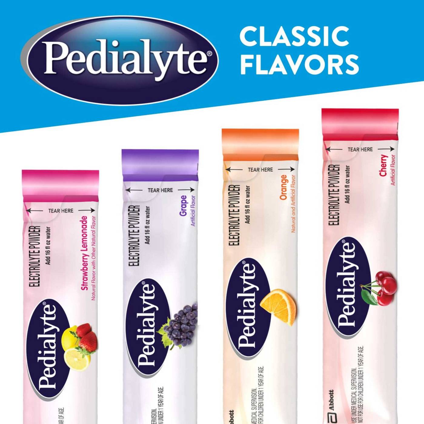 Pedialyte Electrolyte Powder Packs - Orange; image 3 of 4