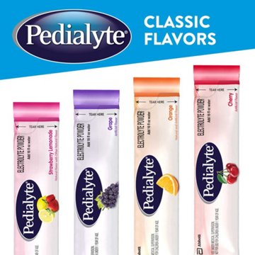 Pedialyte Electrolyte Powder Packs - Orange, 8 ct