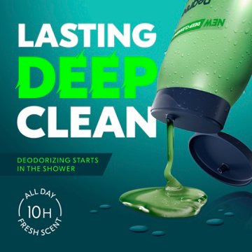 Degree Men Deep Cleansing All Day Fresh Body Wash - Energy