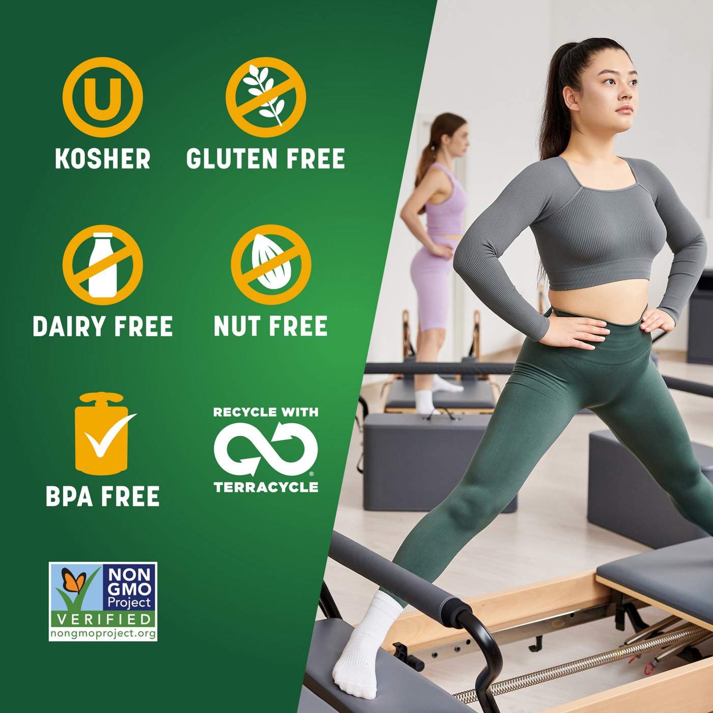 GoGo squeeZ Active Energy No Sugar Added Tropical Fruit Blend Pouches; image 6 of 8