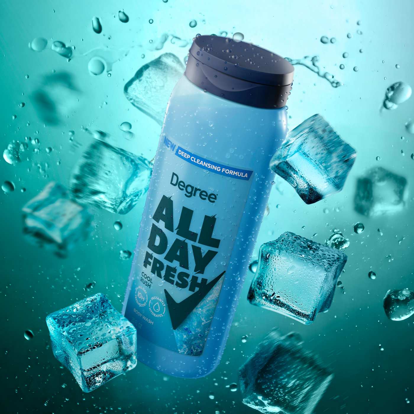 Degree Men Deep Cleansing All Day Fresh Body Wash - Cool Rush; image 2 of 4