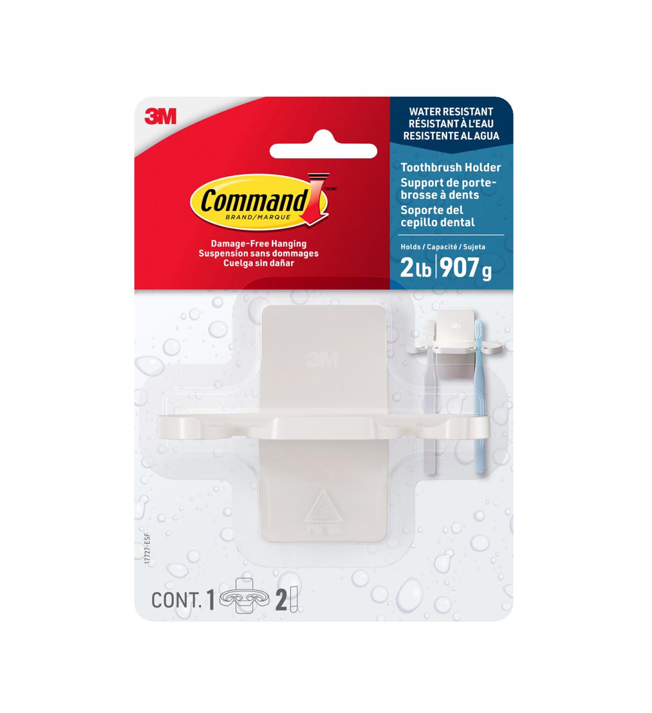 Command Toothbrush Holder; image 1 of 2