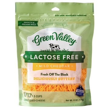 Green Valley Creamery Mild Cheddar Lactose Free Shredded Cheese