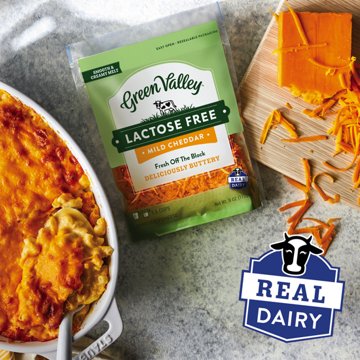 Green Valley Creamery Mild Cheddar Lactose Free Shredded Cheese