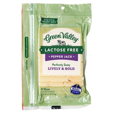 Green Valley Creamery Pepper Jack Lactose Free Sliced Cheese