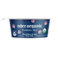 Norr Organic Mixed Berry & Acai Whole Milk Probiotic Skyr