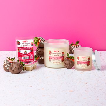 H-E-B Flavor Favorites Bakery Chocolate-Dipped Strawberries Scented Candle, 14 oz