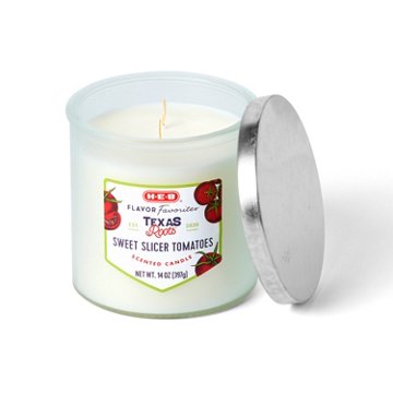 H-E-B Flavor Favorites Texas Roots Sweet Slicer Tomatoes Scented Candle, 14 oz
