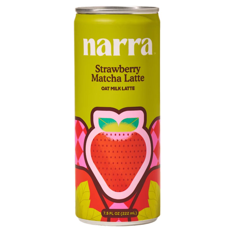 Narra Strawberry Matcha Oat Milk Latte, 7.5 oz | Central