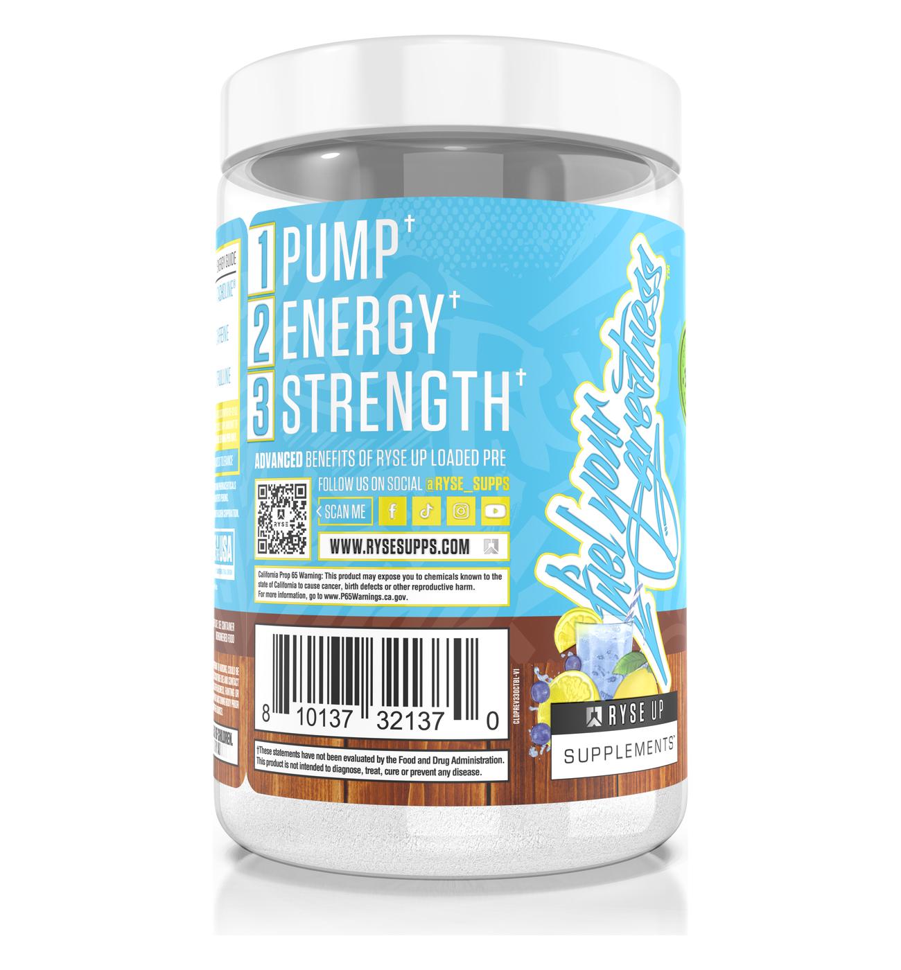 Ryse Loaded Pre-Workout - Blueberry Lemonade; image 4 of 4