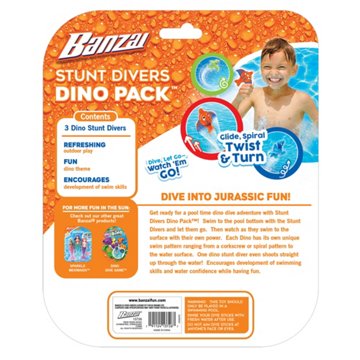 Banzai Stunt Divers Dinosaur Pack, 3 pk