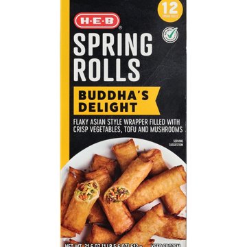 H-E-B Buddha's Delight Spring Rolls, 12 ct