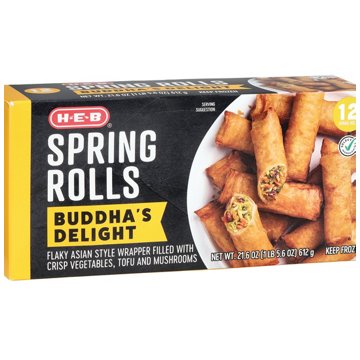H-E-B Buddha's Delight Spring Rolls, 12 ct
