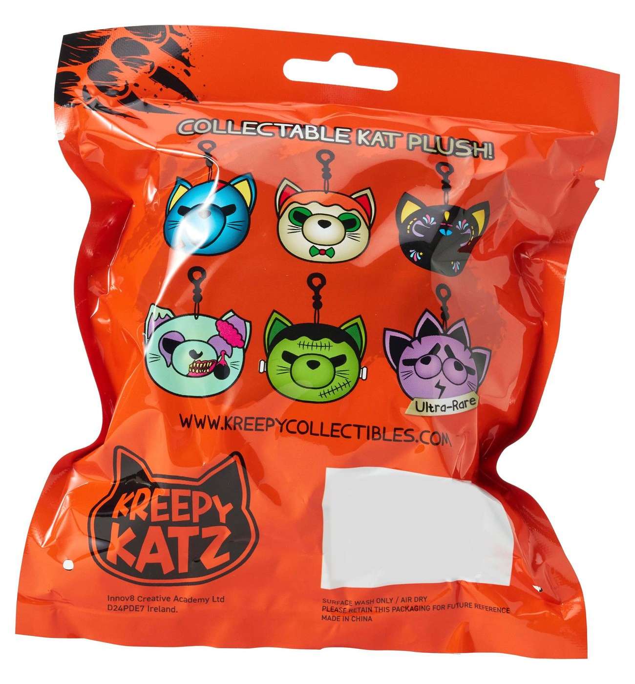 Kreepy Katz Collectible Plush Clip On - Series 1; image 6 of 9