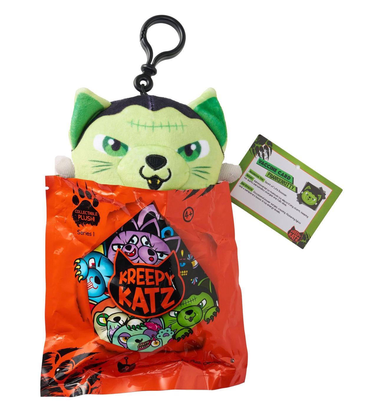 Kreepy Katz Collectible Plush Clip On - Series 1; image 8 of 9