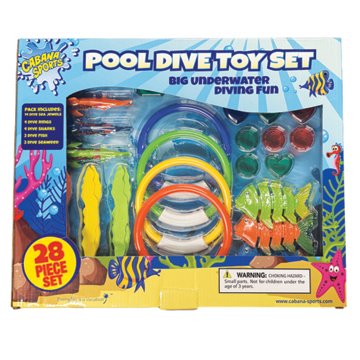 Cabana Sports Pool Dive Toy Set, 28 Pc