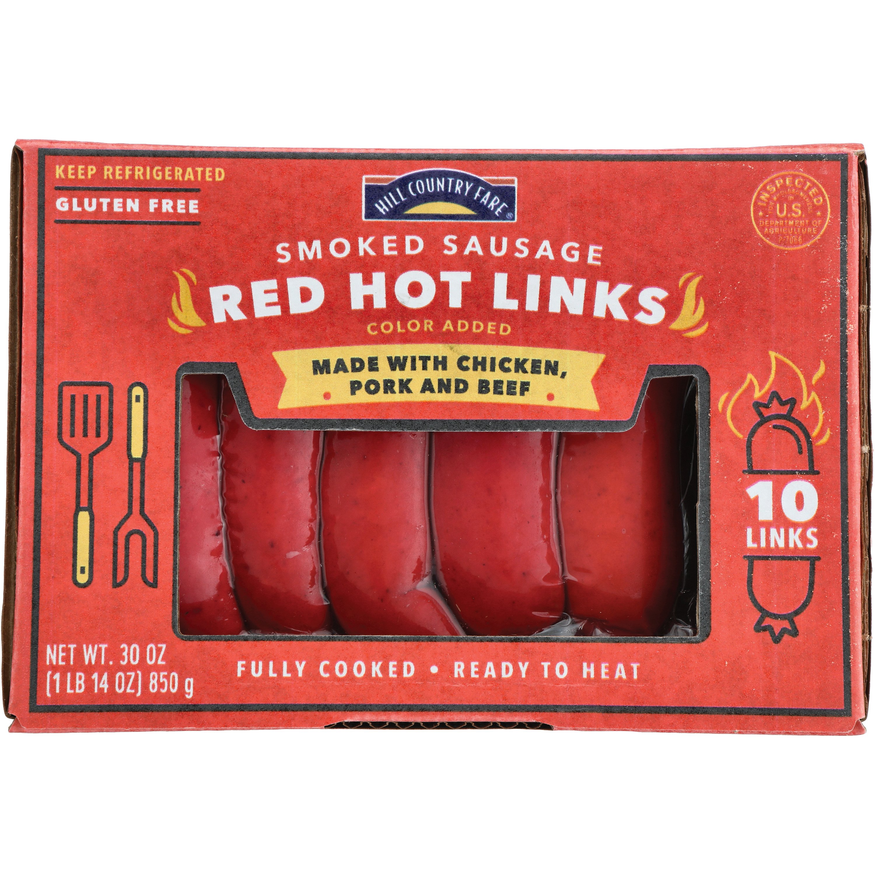 Hill Country Fare Red Hot Links, 30 oz | Low Prices & Quality