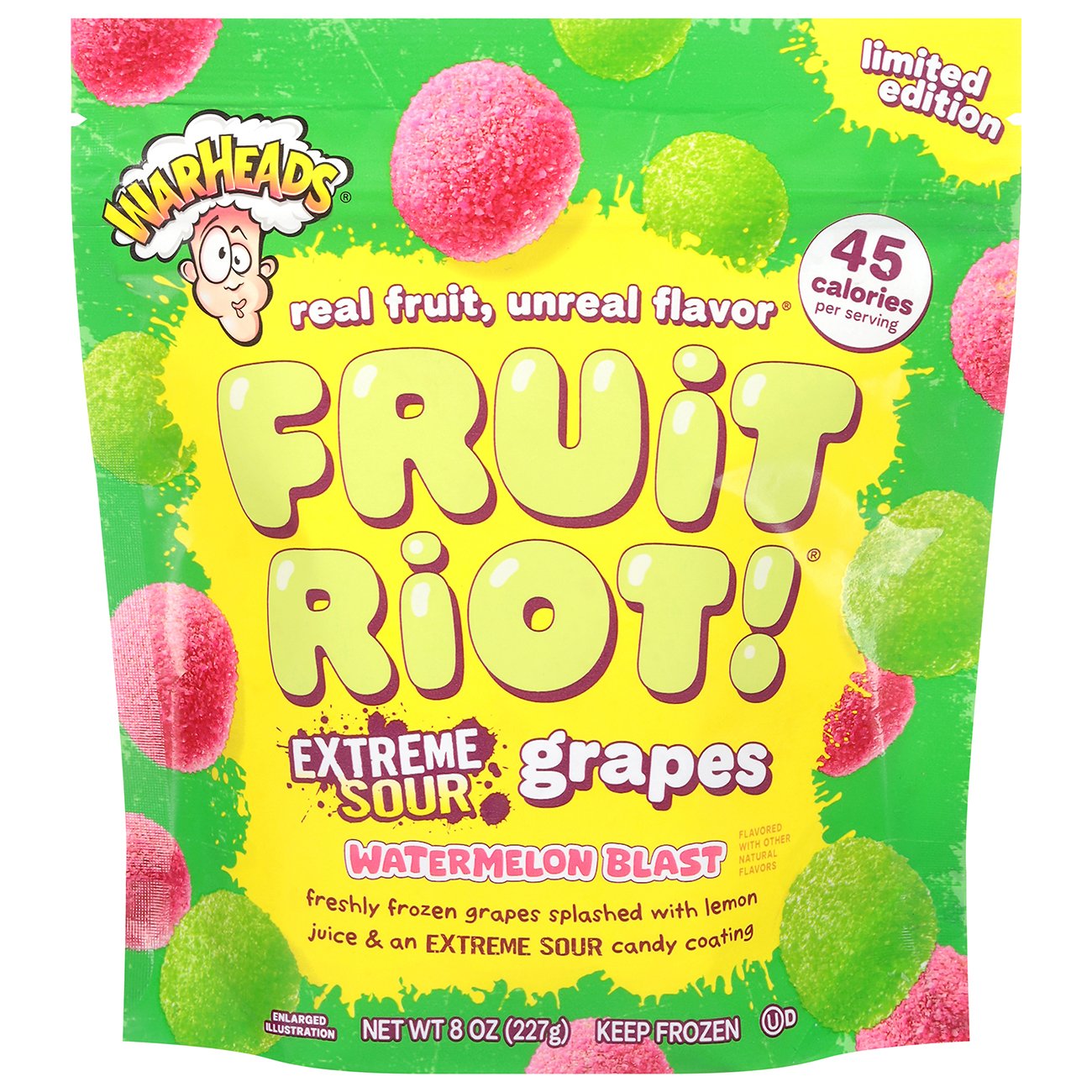 Fruit Riot! Extreme Sour Grapes - Watermelon Blast - Shop Bars & pops ...