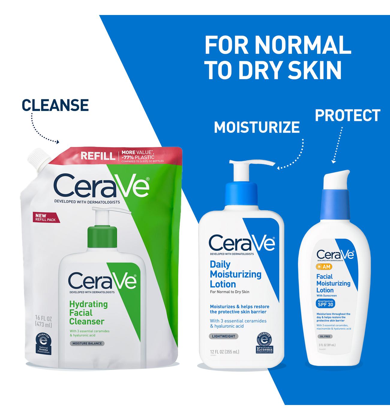CeraVe Hydrating Cleanser Refill Pouches; image 4 of 5