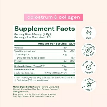 Bloom Colostrum & Collagen Peptides - Strawberries & Cream