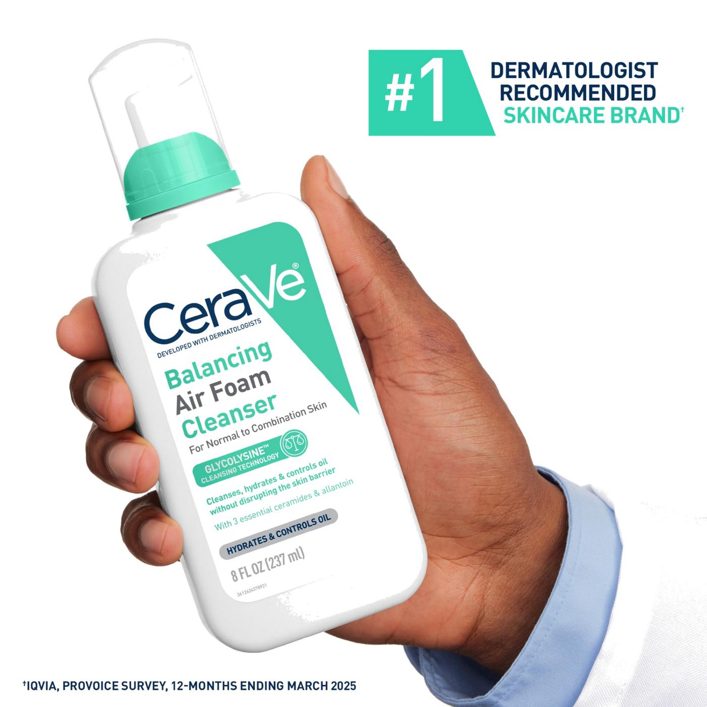 CeraVe Balancing Air Foam Cleanser - Normal to Combination Skin; image 5 of 9