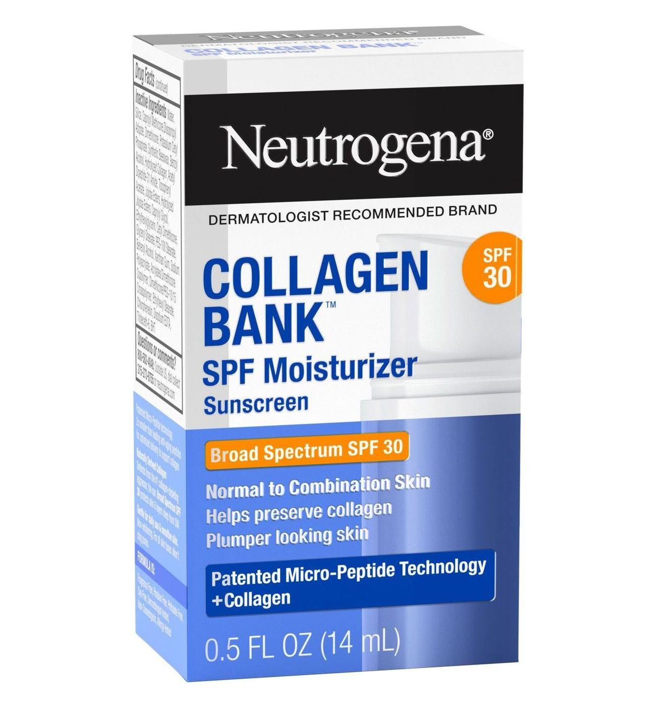 Neutrogena Collagen Bank Moisturizer Sunscreen - SPF 30; image 4 of 7