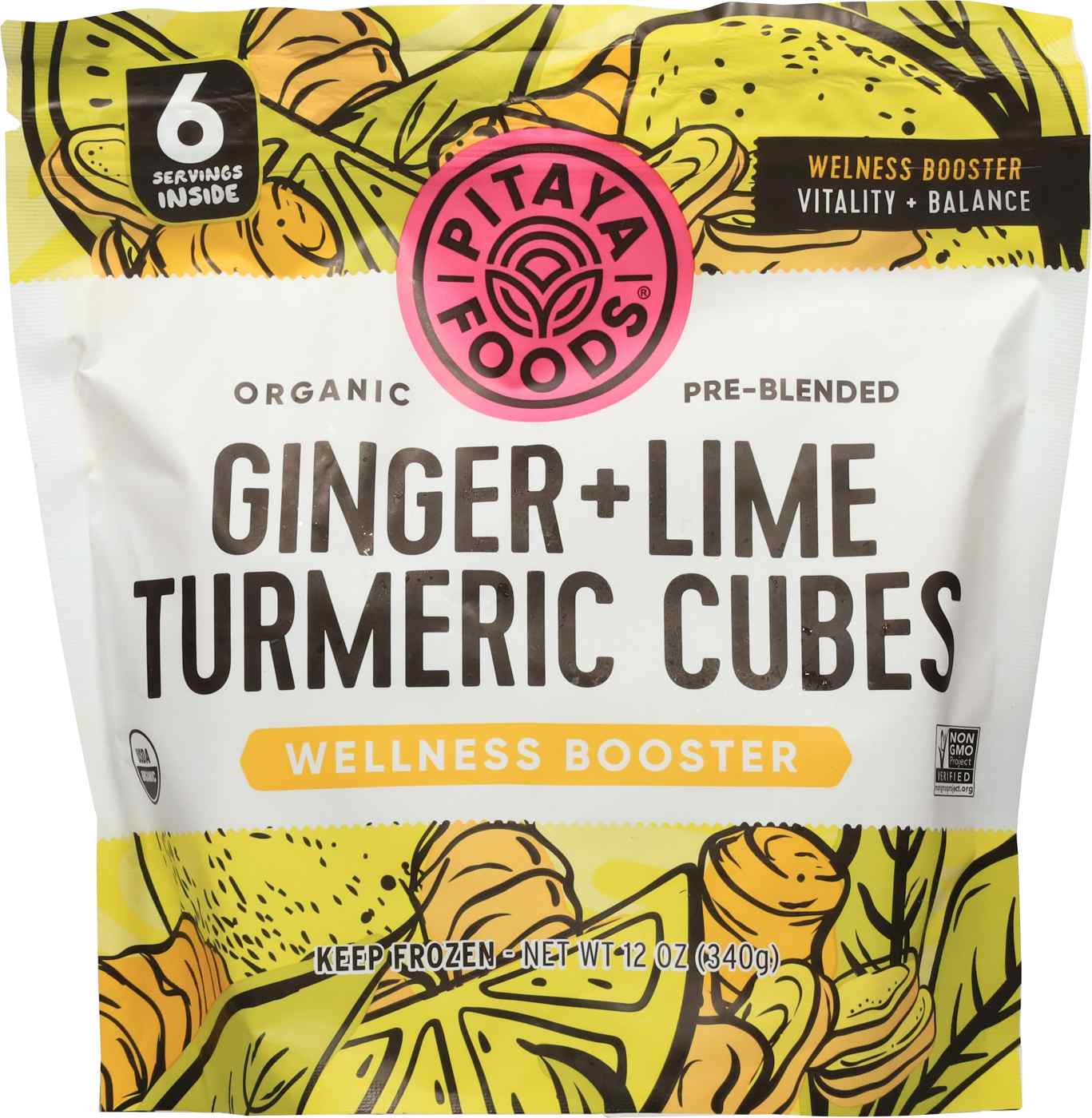 Pitaya Foods Organic Ginger & Lime Turmeric Wellness Booster; image 1 of 2