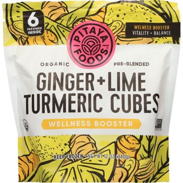Pitaya Foods Organic Ginger & Lime Turmeric Wellness Booster, 12 oz