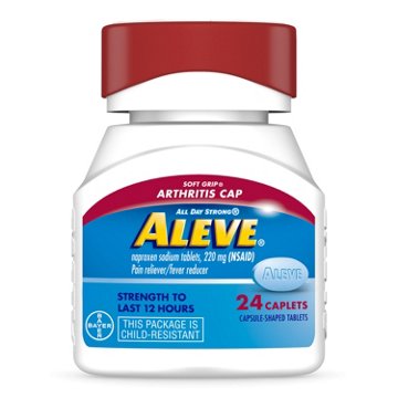 Aleve Arthritis Pain Relief 220 mg Caplets with Soft Grip Cap