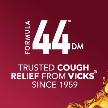 Vicks Formula 44 DM Cough & Congestion Liquid, Over-the-Counter Medicine, Powerful Daytime & Nighttime Relief, Honey Flavor
