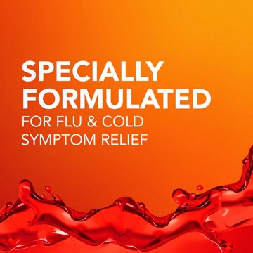 Vicks DayQuil & NyQuil Intense Flu Liquid, Over-the-Counter Medicine, Multi-Symptom Powerful Daytime & Nighttime 6 Hour Relief, Combo Pack, Cherry Flavor