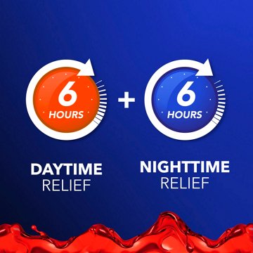 Vicks DayQuil & NyQuil Intense Flu Liquid, Over-the-Counter Medicine, Multi-Symptom Powerful Daytime & Nighttime 6 Hour Relief, Combo Pack, Cherry Flavor