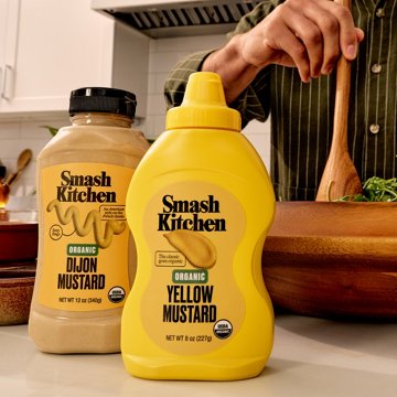Smash Kitchen Organic Yellow Mustard, 8 oz