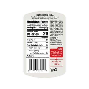 Smash Kitchen Organic Classic Tomato Ketchup, 20 oz