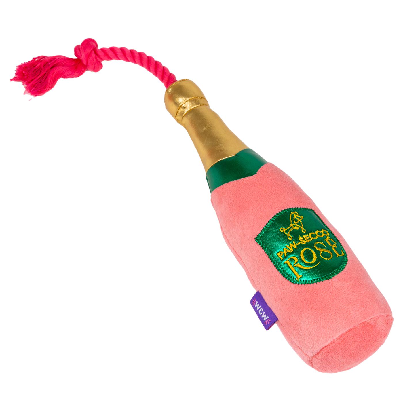 Woof & Whiskers Pawsecco Rose With Rope Dog Toy; image 1 of 5