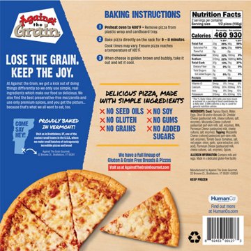 Against the Grain Gluten Free Thin Crust Three Cheese Frozen Pizza