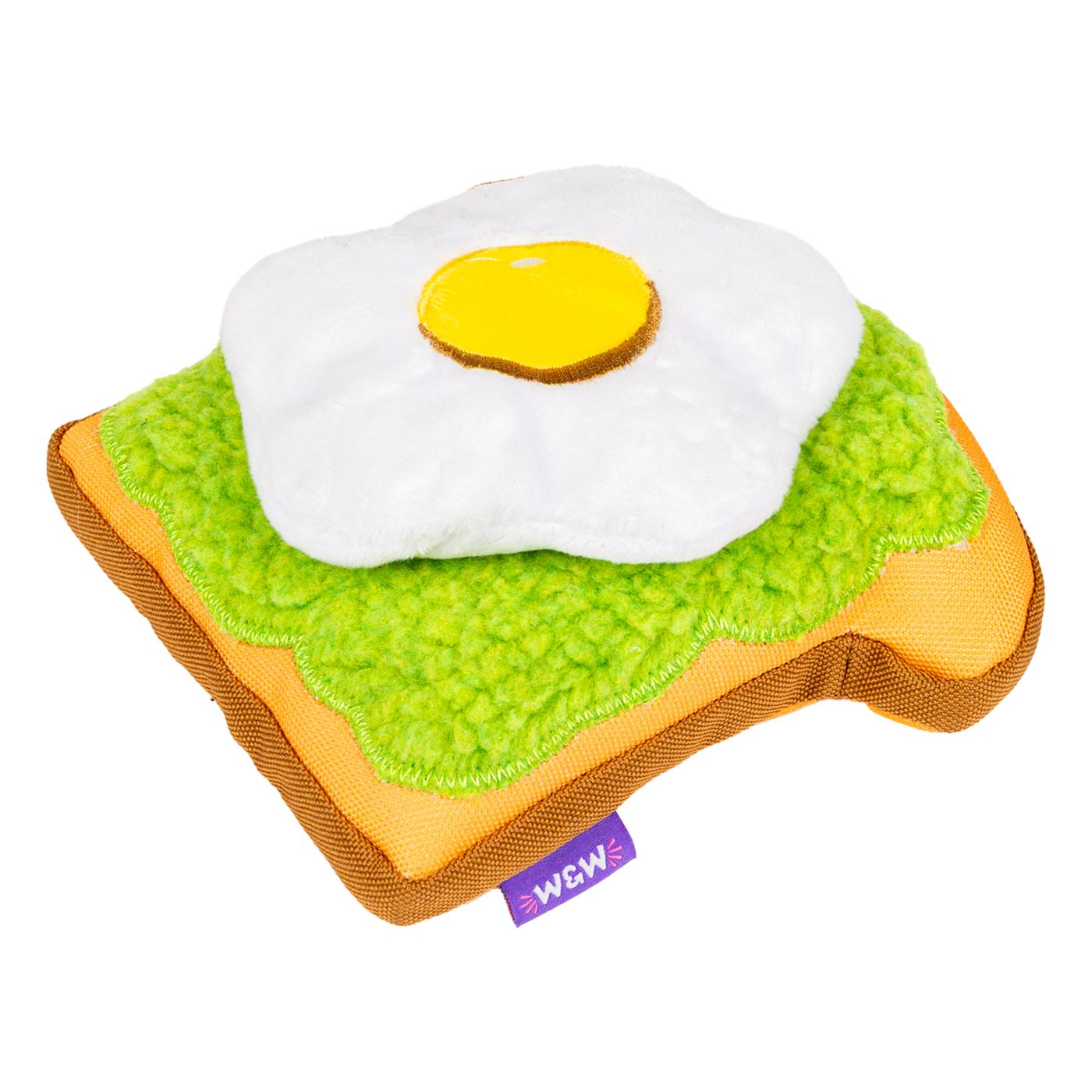 Woof & Whiskers Avocado Toast Dog Toy; image 1 of 5