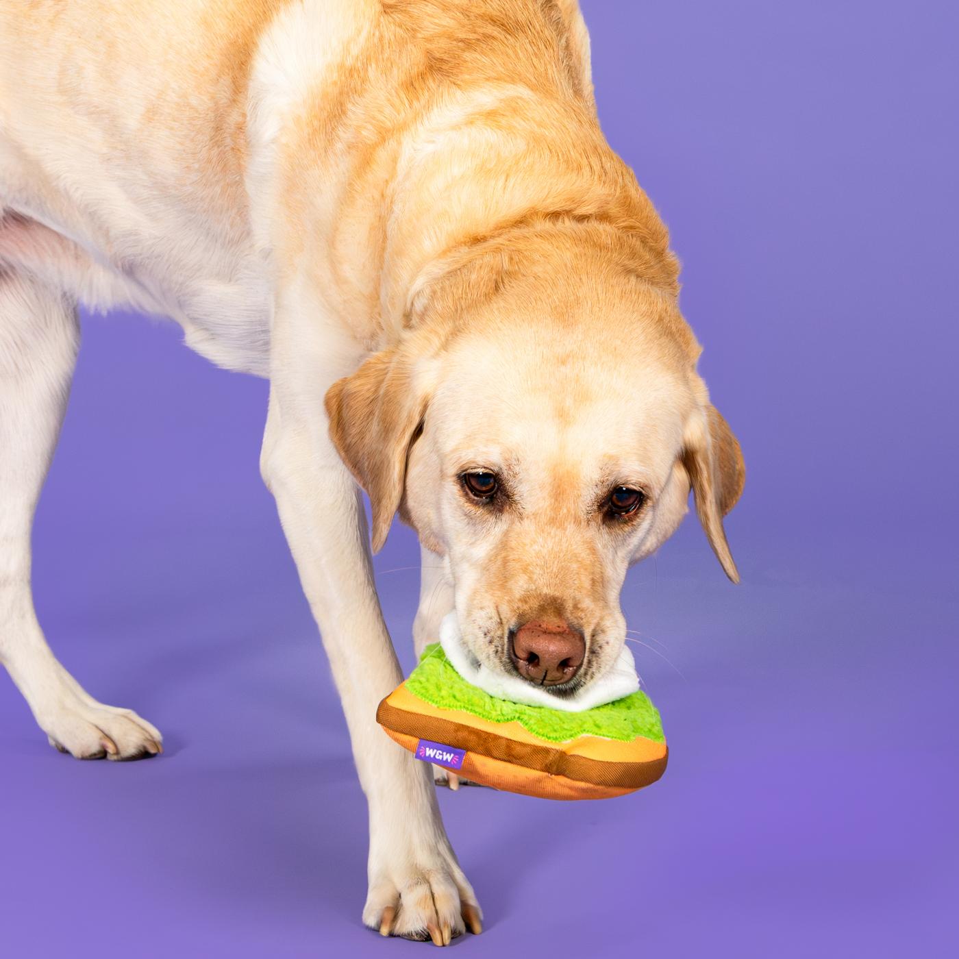 Woof & Whiskers Avocado Toast Dog Toy; image 2 of 5