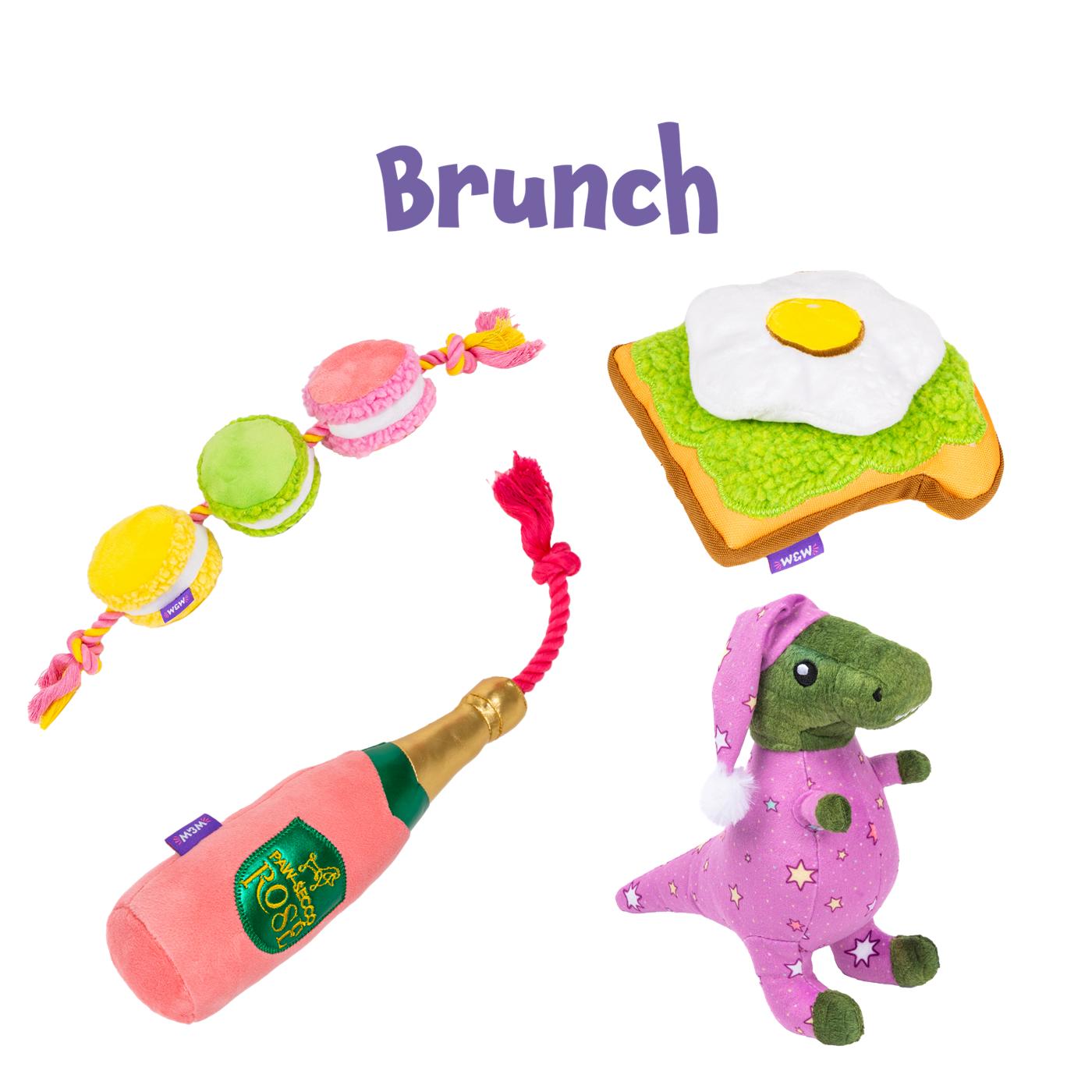 Woof & Whiskers Avocado Toast Dog Toy; image 5 of 5