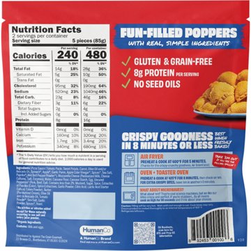 Against the Grain Gluten Free Pizza Poppers - Pepperoni, 10 ct