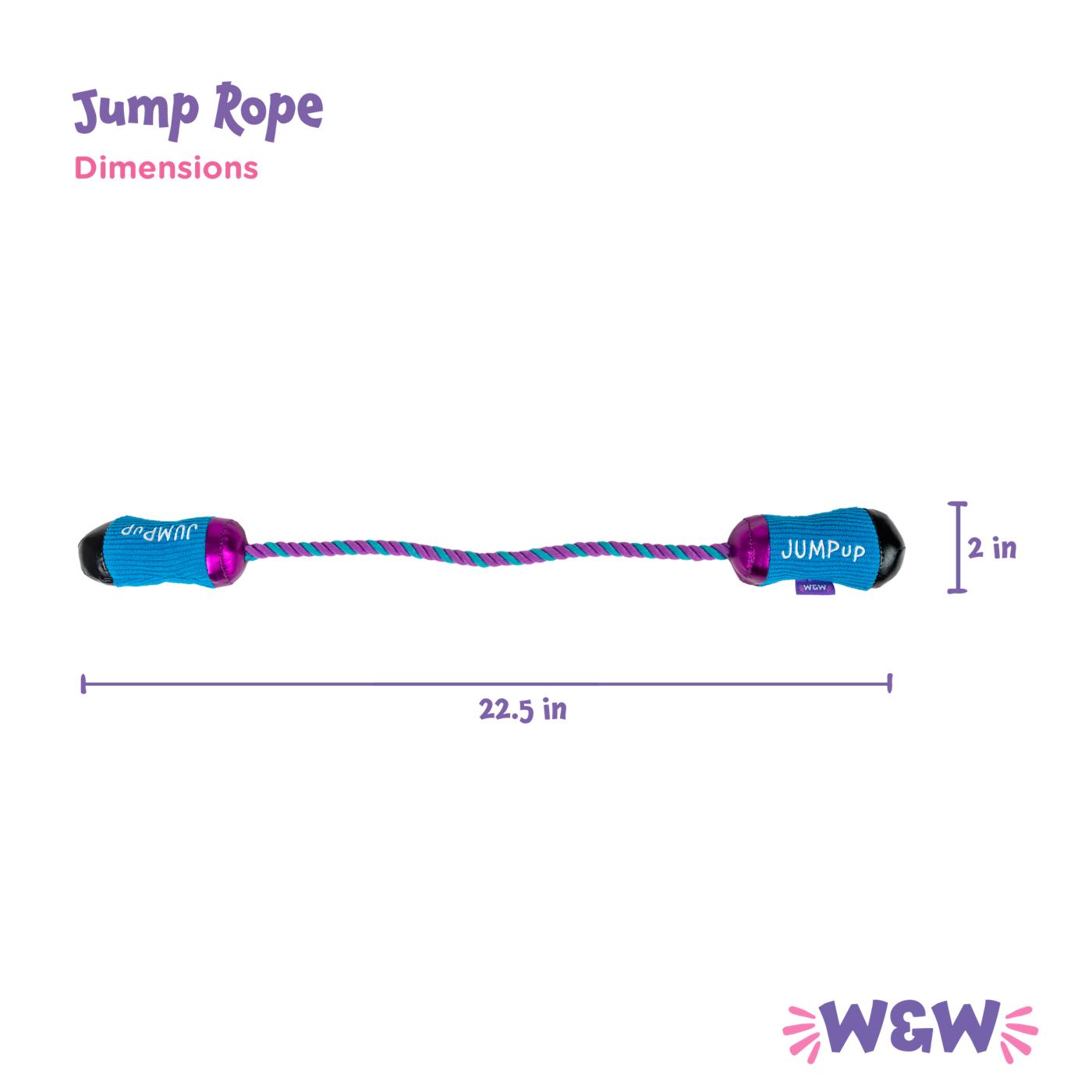 Woof & Whiskers Jump Rope Purple Rope Dog Toy; image 4 of 5