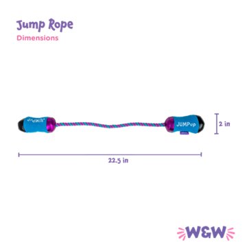 Woof & Whiskers Jump Rope Purple Rope Dog Toy