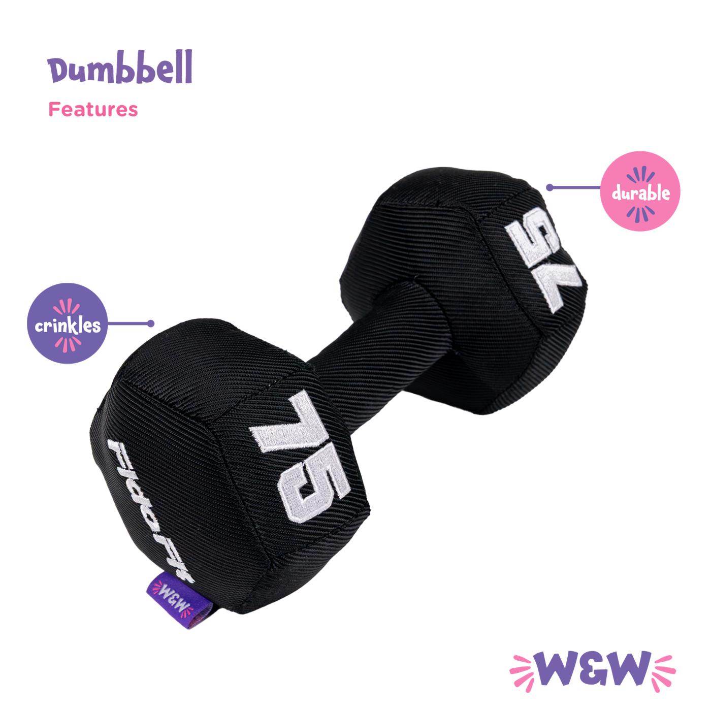Woof & Whiskers Dumbbell Dog Toy; image 3 of 5